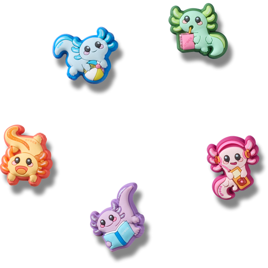 Tiny Axolotls 5 Pack Jibbitz™ charms Women|Men|Jibbitz™ Charms For Sale