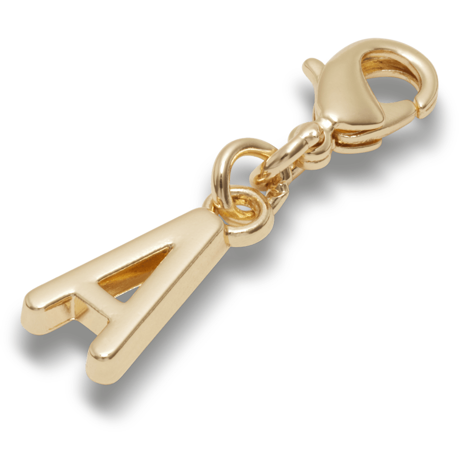 Gold Letter A Charm Jibbitz™ charms Women|Men|Kids|Jibbitz™ Charms Discount