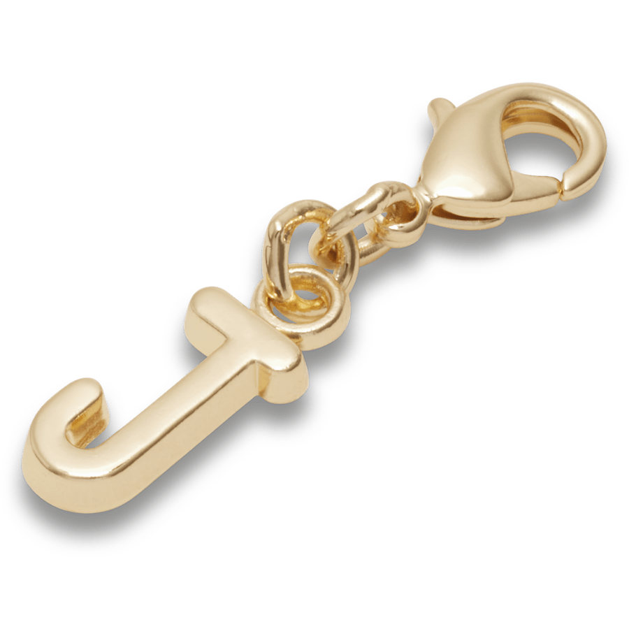 Gold Letter J Charm Jibbitz™ charms Women|Men|Kids|Jibbitz™ Charms Outlet