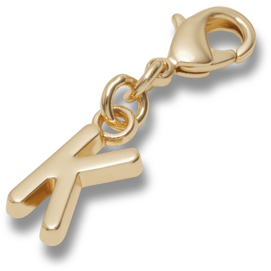 Gold Letter K Charm Jibbitz™ charms Women|Men|Kids|Jibbitz™ Charms Sale
