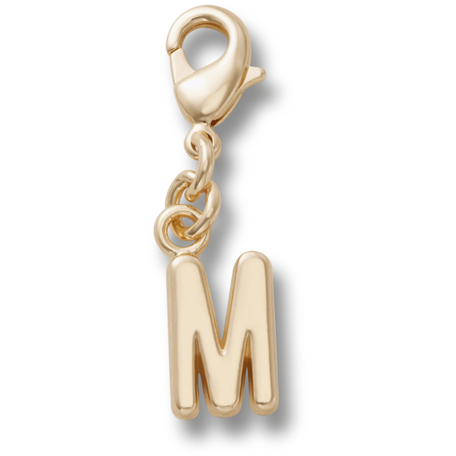 Gold Letter M Charm Jibbitz™ charms Women|Men|Kids|Jibbitz™ Charms Online