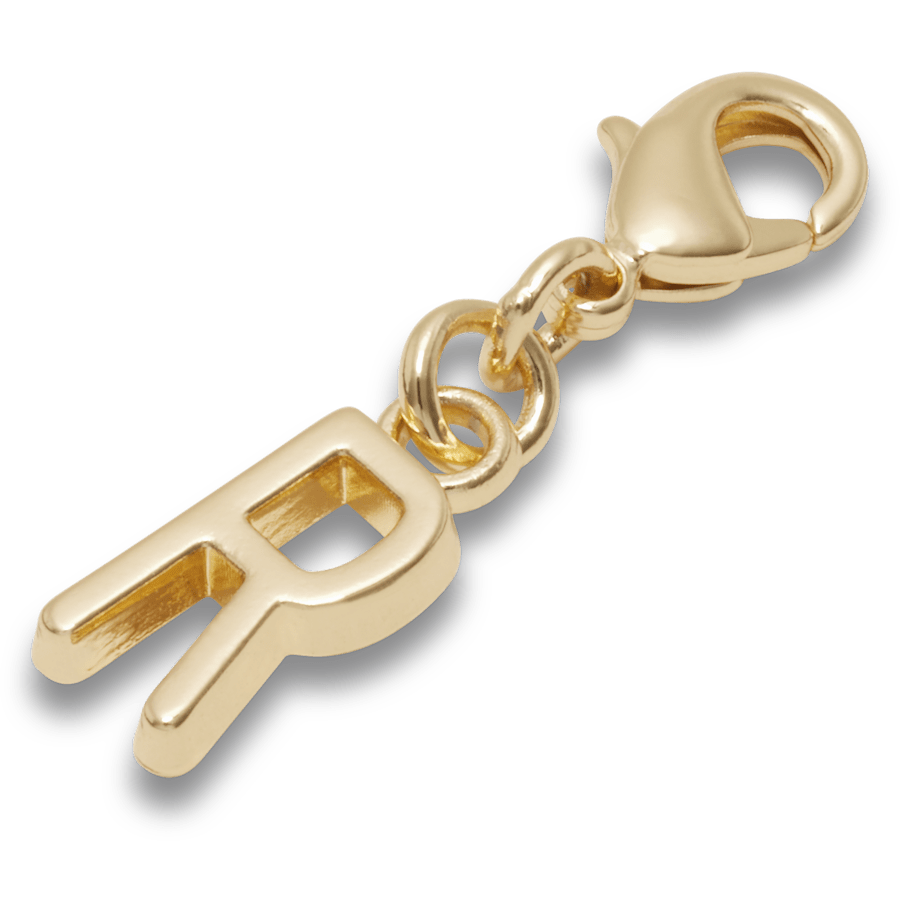 Gold Letter R Charm Jibbitz™ charms Women|Men|Kids|Jibbitz™ Charms On Sale
