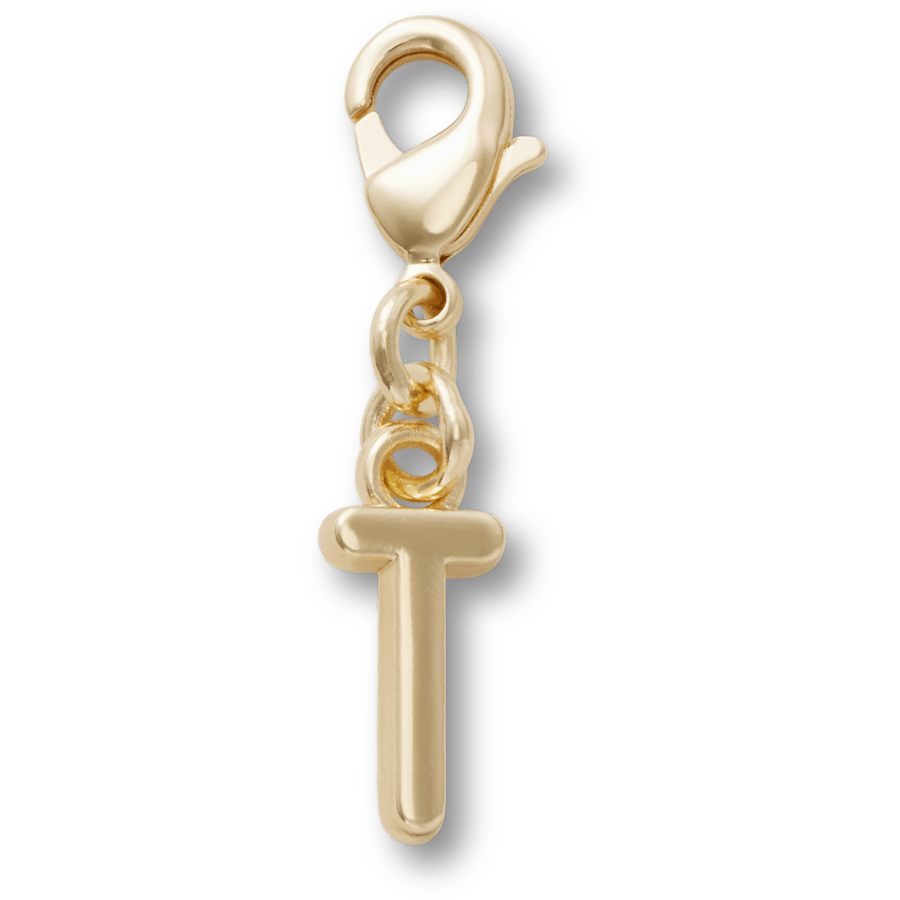Gold Letter T Charm Jibbitz™ charms Women|Men|Kids|Jibbitz™ Charms For Sale
