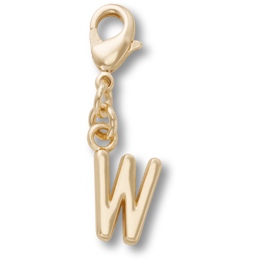 Gold Letter W Charm Jibbitz™ charms Women|Men|Kids|Jibbitz™ Charms Outlet