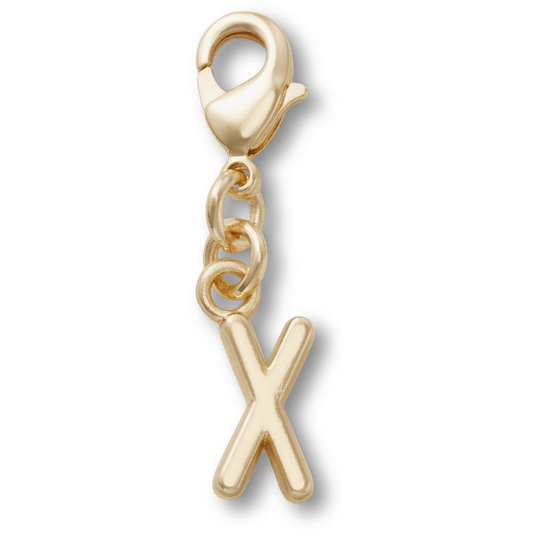 Gold Letter X Charm Jibbitz™ charms Women|Men|Kids|Jibbitz™ Charms For Sale