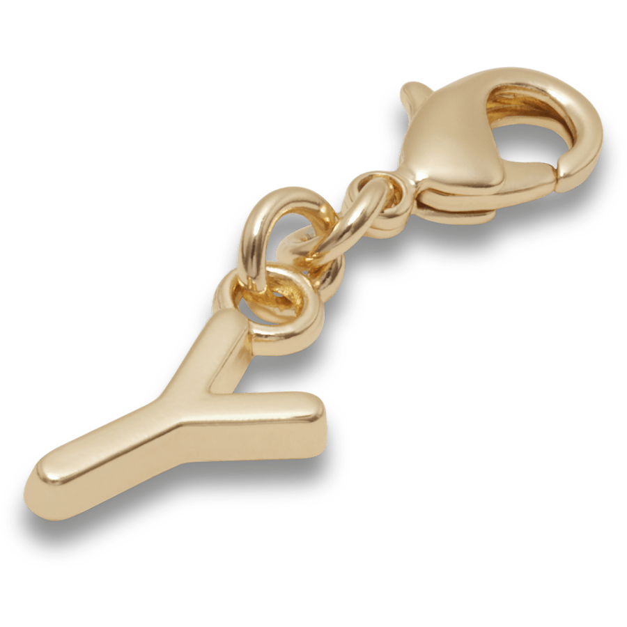 Gold Letter Y Charm Jibbitz™ charms Women|Men|Kids|Jibbitz™ Charms For Sale