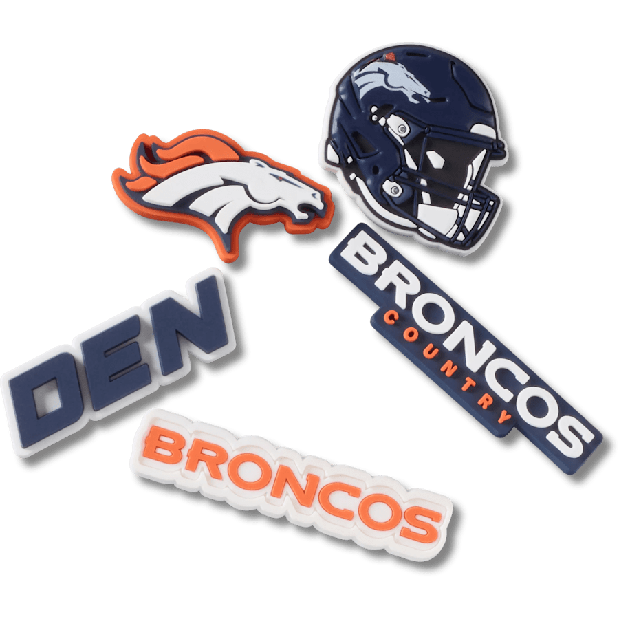 NFL Denver Broncos 5 Pack Jibbitz Shoe Charm Women|Men|Jibbitz™ Charms Discount