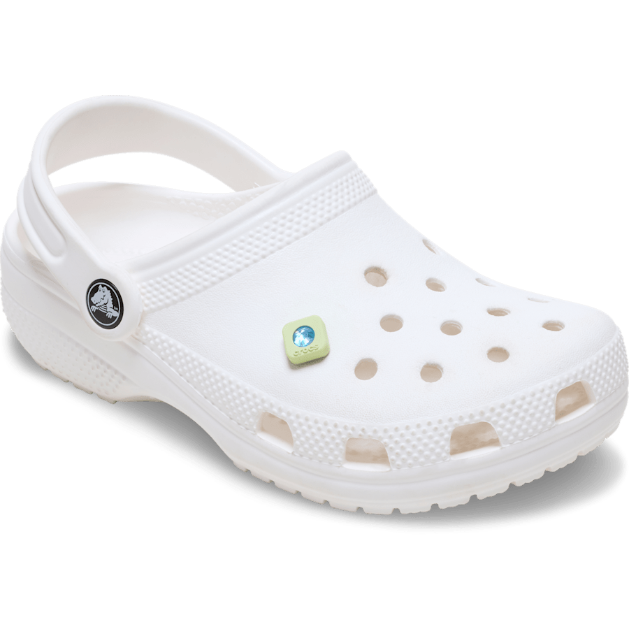 Green PVC Square SMT Gem Jibbitz™ charms Women|Men|Jibbitz™ Charms Discount