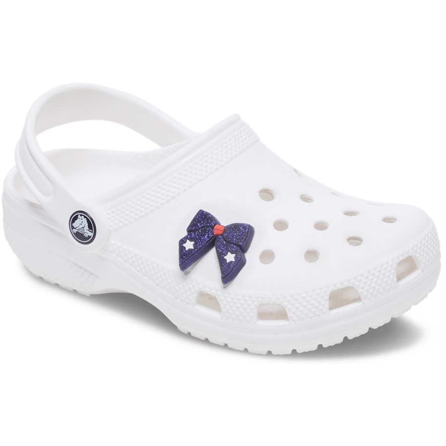 Glittery Blue Bow Jibbitz™ charms Women|Men|Jibbitz™ Charms Outlet