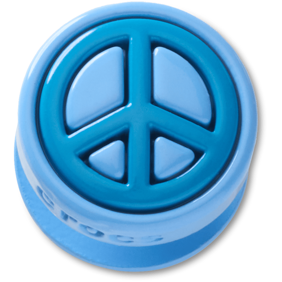 Blue Peace Sign Icon Jibbitz™ charms Women|Men|Jibbitz™ Charms Outlet