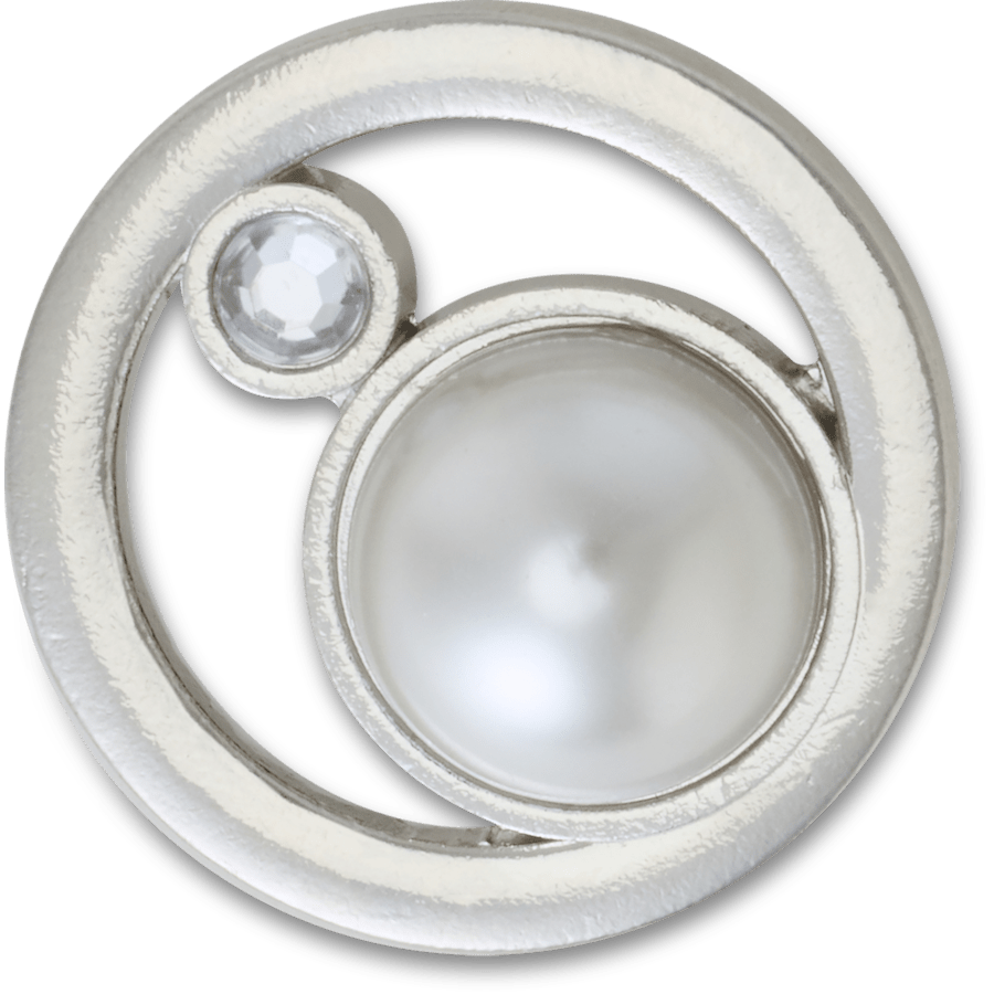 Silver Ring With Pearl Jibbitz™ charms Women|Men|Jibbitz™ Charms Discount