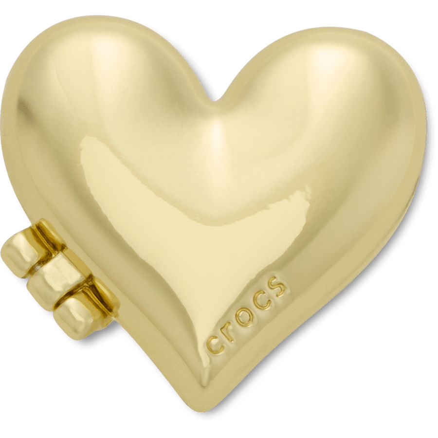 Gold Bubble Locket Heart Jibbitz™ charms Women|Men|Jibbitz™ Charms On Sale