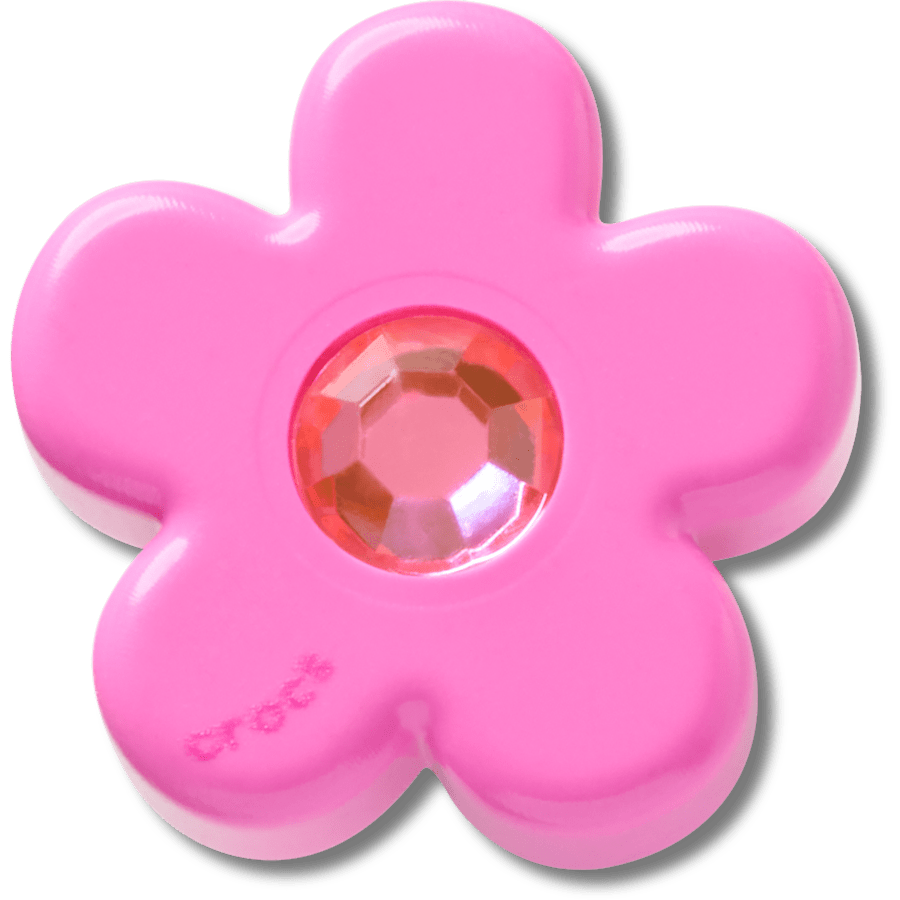 Bright Pink Flower With Gem Jibbitz™ charms Women|Men Sale