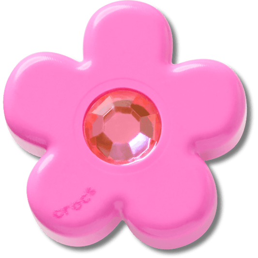 Bright Pink Flower With Gem Jibbitz™ charms Women|Men Sale