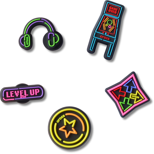 Level Up Gamer 5 Pack Jibbitz™ charms Women|Men|Jibbitz™ Charms For Sale
