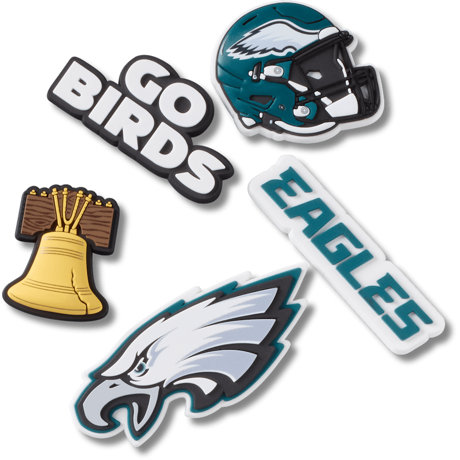 NFL Philadelphia Eagles 5 Pack Jibbitz Shoe Charm Women|Men|Jibbitz™ Charms Discount