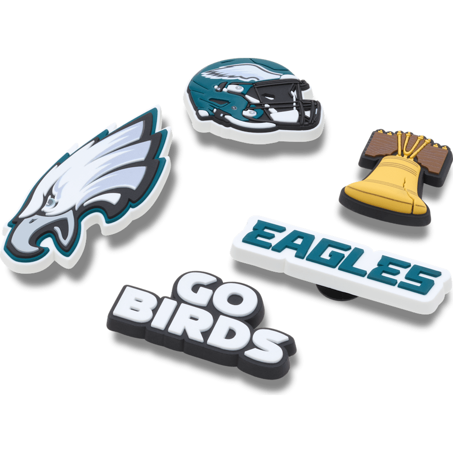 NFL Philadelphia Eagles 5 Pack Jibbitz Shoe Charm Women|Men|Jibbitz™ Charms Discount