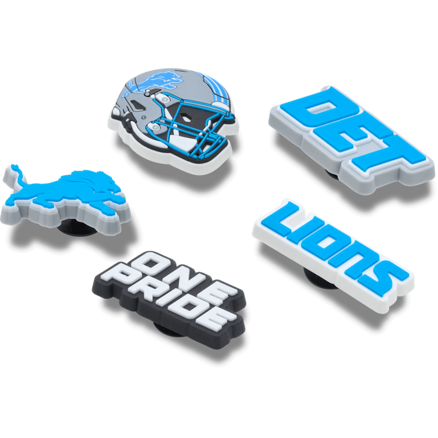NFL Detroit Lions 5 Pack Jibbitz Shoe Charm Women|Men|Jibbitz™ Charms Online