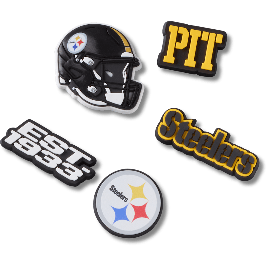 NFL Pittsburgh Steelers 5 Pack Jibbitz Shoe Charm Women|Men|Jibbitz™ Charms Discount
