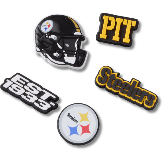 NFL Pittsburgh Steelers 5 Pack Jibbitz Shoe Charm Women|Men|Jibbitz™ Charms Discount