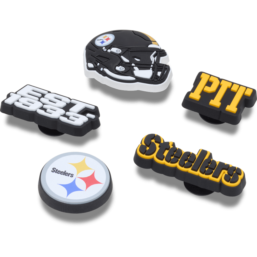 NFL Pittsburgh Steelers 5 Pack Jibbitz Shoe Charm Women|Men|Jibbitz™ Charms Discount