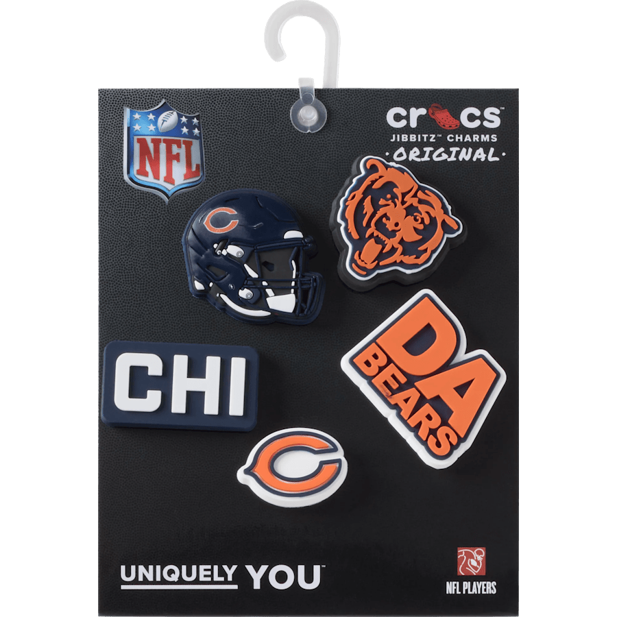 NFL Chicago Bears 5 Pack Jibbitz Shoe Charm Women|Men|Jibbitz™ Charms Outlet