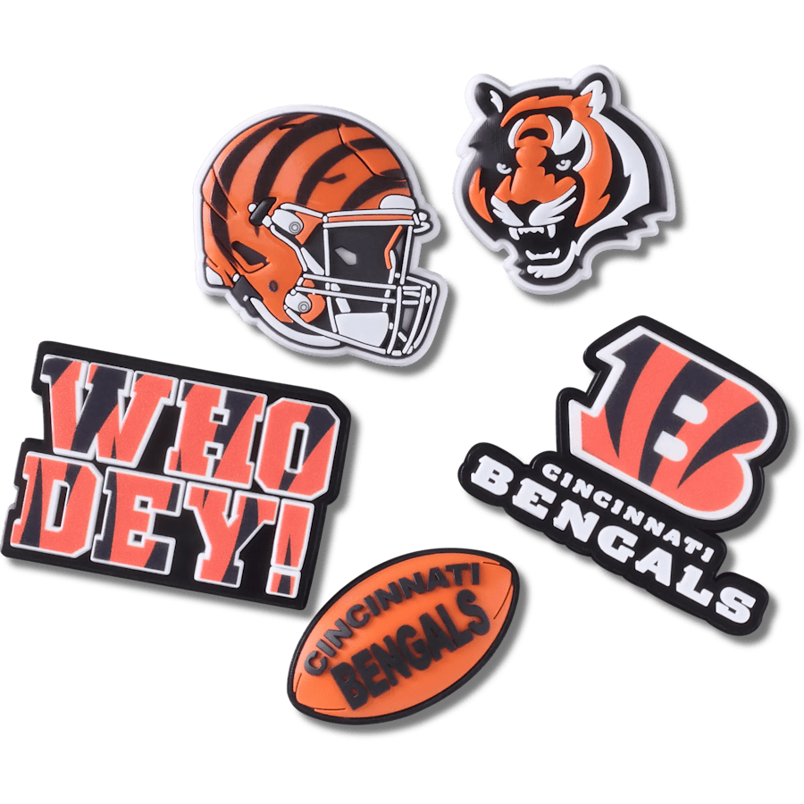 NFL Cincinnati Bengals 5 Pack Jibbitz Shoe Charm Women|Men|Jibbitz™ Charms On Sale