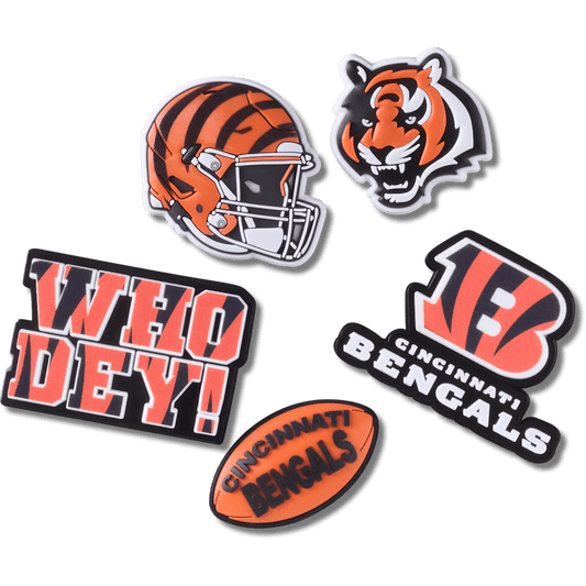 NFL Cincinnati Bengals 5 Pack Jibbitz Shoe Charm Women|Men|Jibbitz™ Charms On Sale