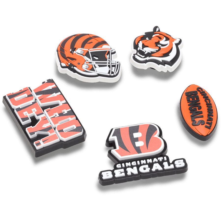 NFL Cincinnati Bengals 5 Pack Jibbitz Shoe Charm Women|Men|Jibbitz™ Charms On Sale