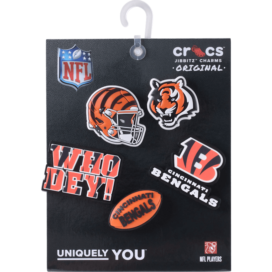 NFL Cincinnati Bengals 5 Pack Jibbitz Shoe Charm Women|Men|Jibbitz™ Charms On Sale