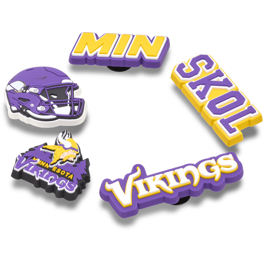 NFL Minnesota Vikings 5 Pack Jibbitz Shoe Charm Women|Men|Jibbitz™ Charms Sale