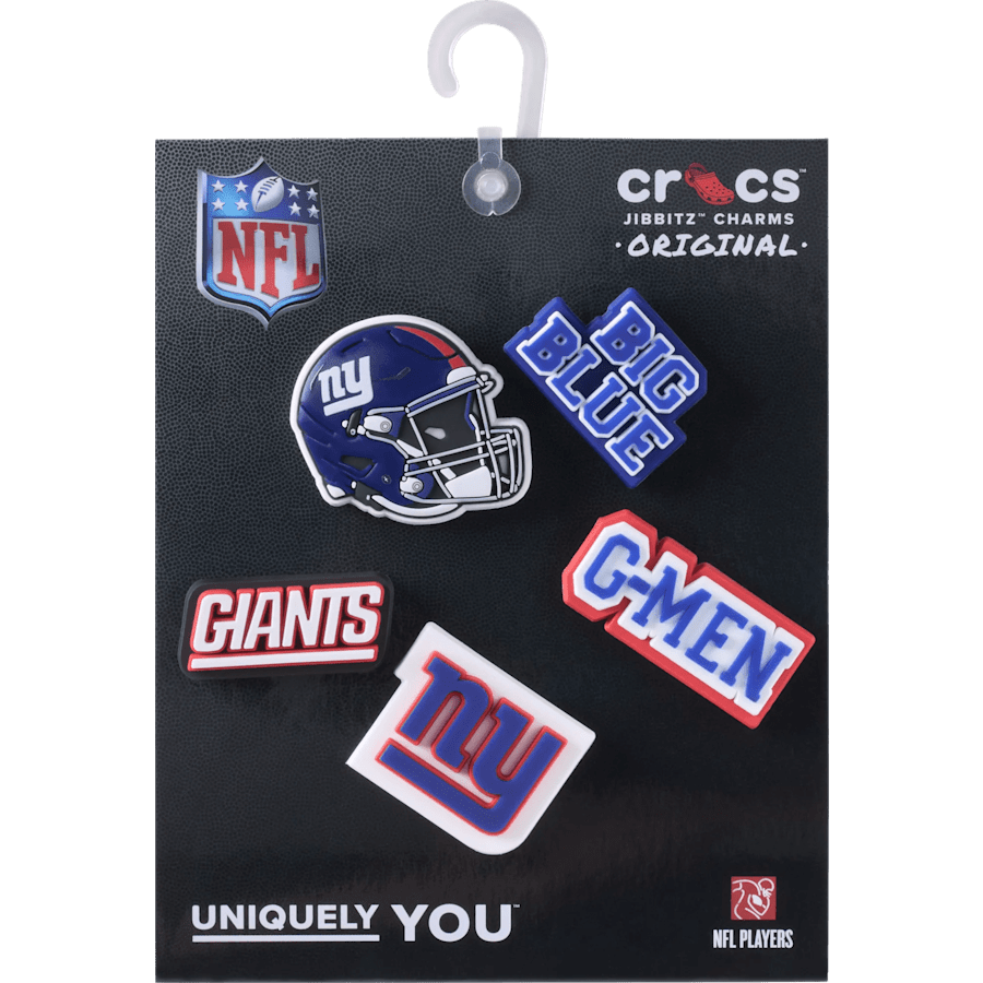 NFL New York Giants 5 Pack Jibbitz Shoe Charm Women|Men|Jibbitz™ Charms Sale