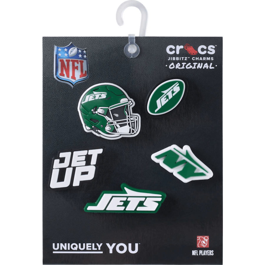NFL New York Jets 5 Pack Jibbitz Shoe Charm Women|Men|Jibbitz™ Charms On Sale