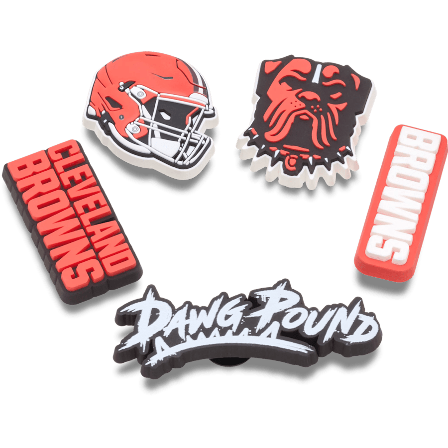 NFL Cleveland Browns 5 Pack Jibbitz Shoe Charm Women|Men|Jibbitz™ Charms For Sale