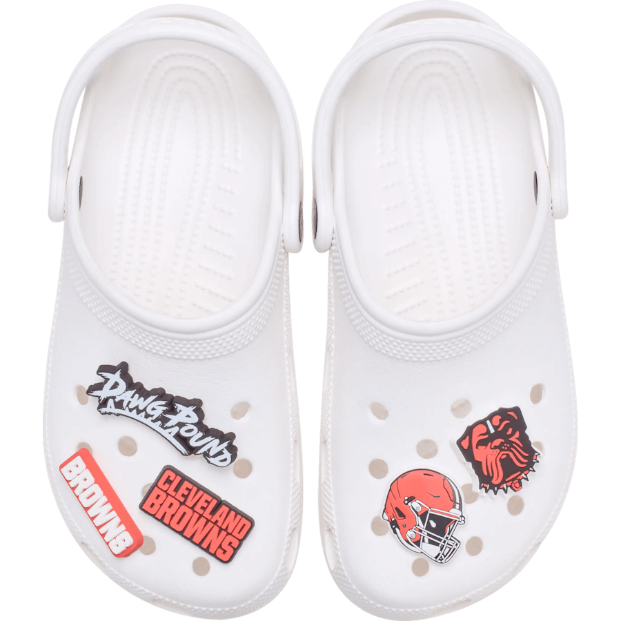 NFL Cleveland Browns 5 Pack Jibbitz Shoe Charm Women|Men|Jibbitz™ Charms For Sale