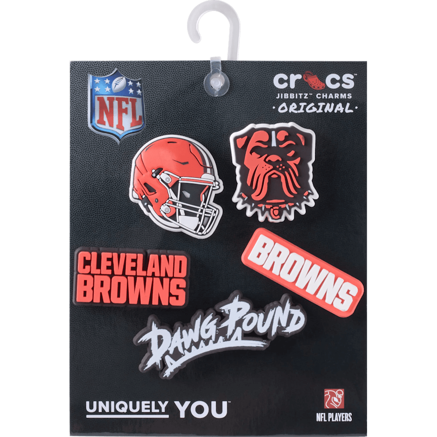 NFL Cleveland Browns 5 Pack Jibbitz Shoe Charm Women|Men|Jibbitz™ Charms For Sale