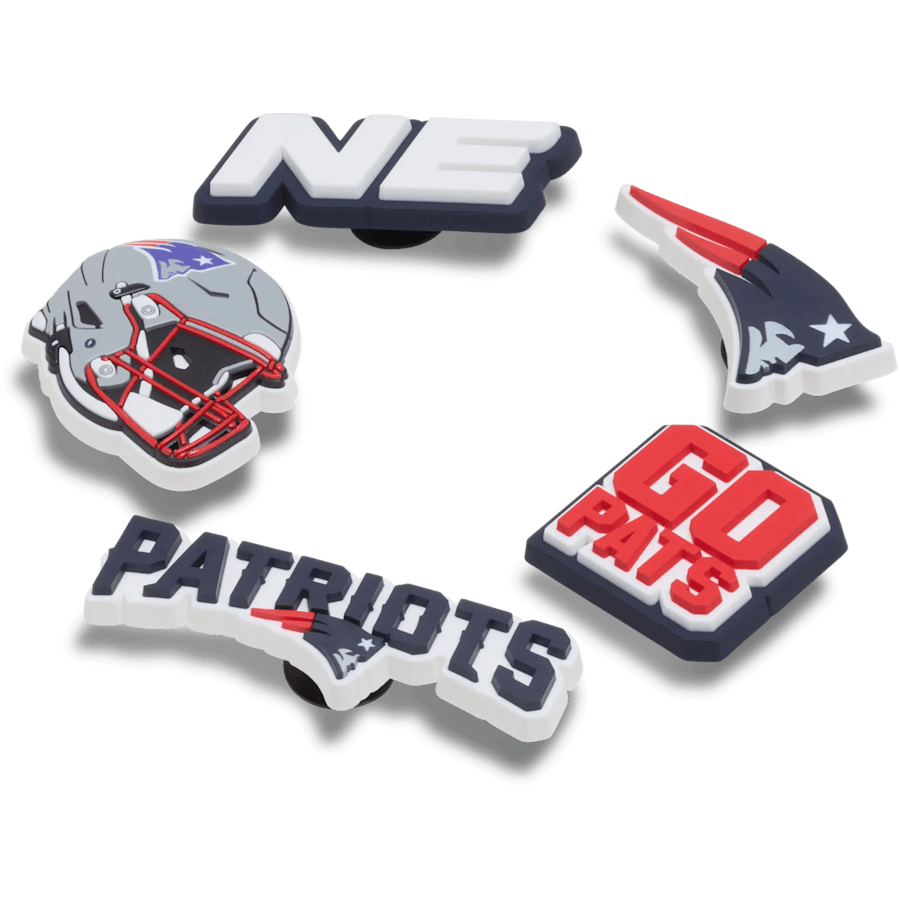 NFL New England Patriots 5 Pack Jibbitz Shoe Charm Women|Men|Jibbitz™ Charms Outlet