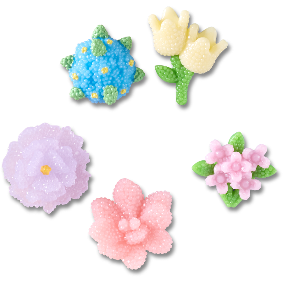 Beaded Flowers 5 Pack Jibbitz™ charms Women|Men|Jibbitz™ Charms Online
