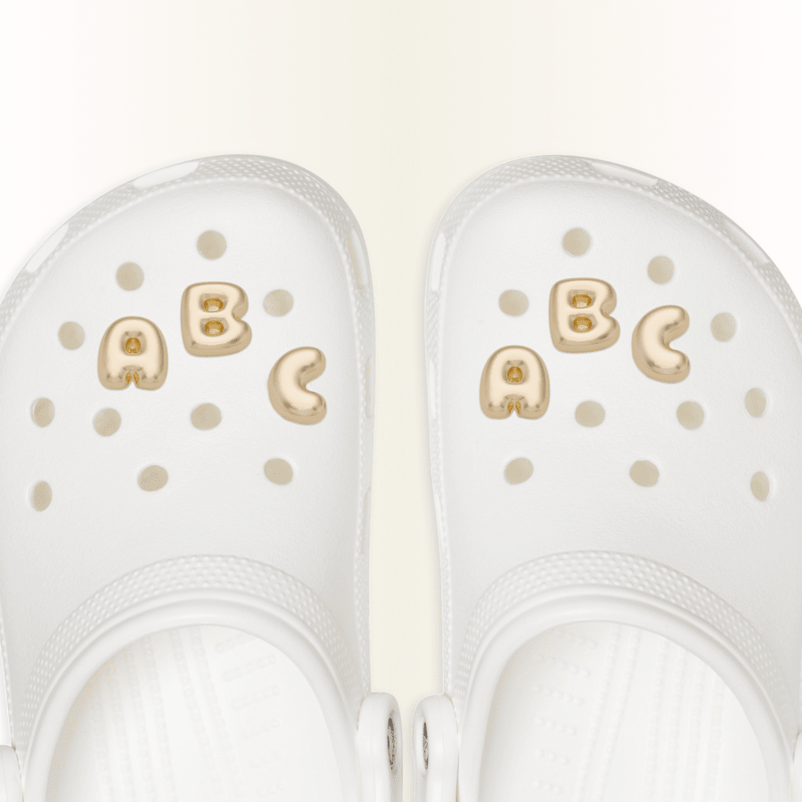 Gold Bubble Letter A-Z Jibbitz™ charms Women|Men|Jibbitz™ Charms Online