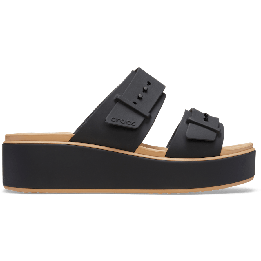 Brooklyn Buckle Matte Wrap Low Wedge Women Discount