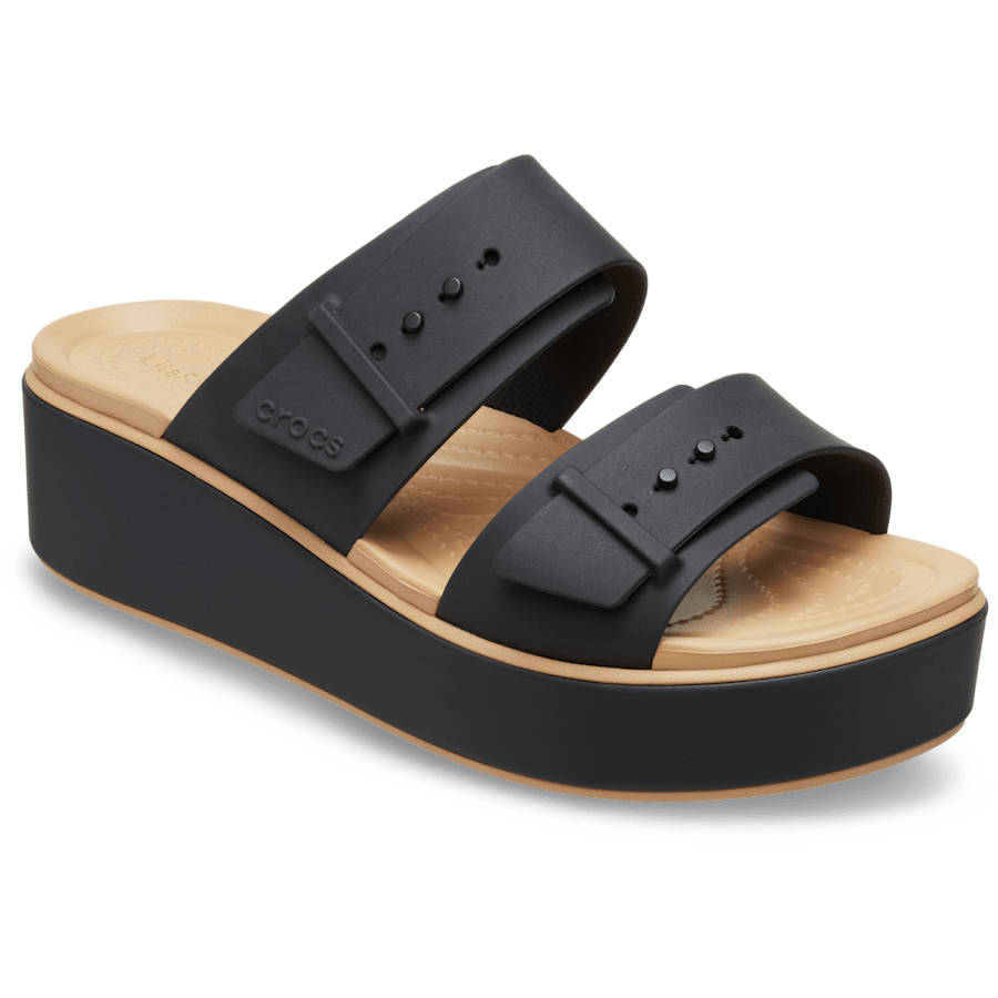 Brooklyn Buckle Matte Wrap Low Wedge Women Discount