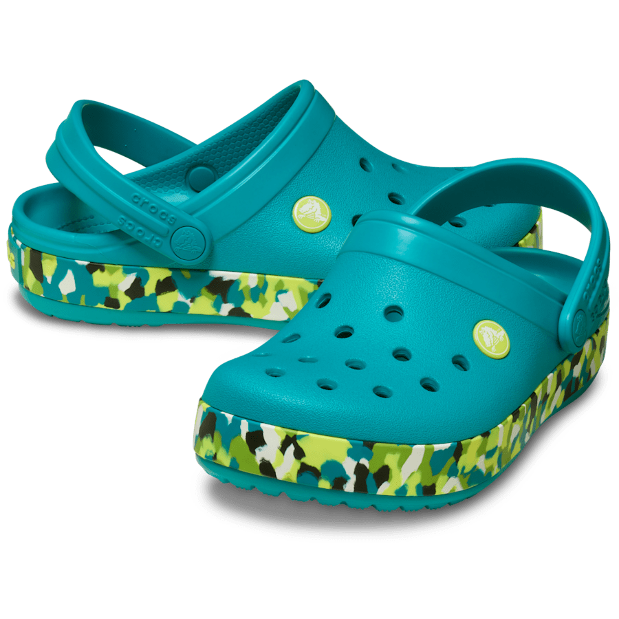 Kids' Crocband Glow Confetti Band Clog Kids Outlet