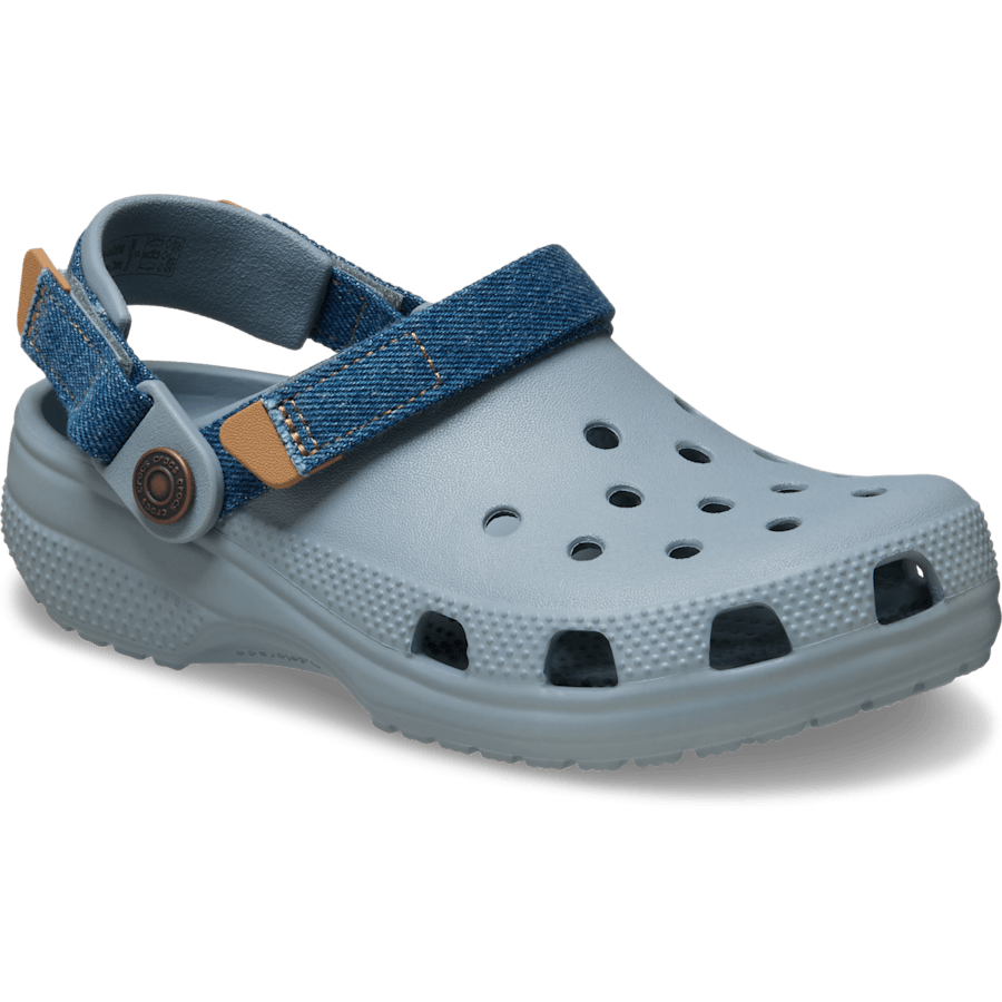 Kids' Classic Denim Adjustable Backstrap Clog Kids Discount