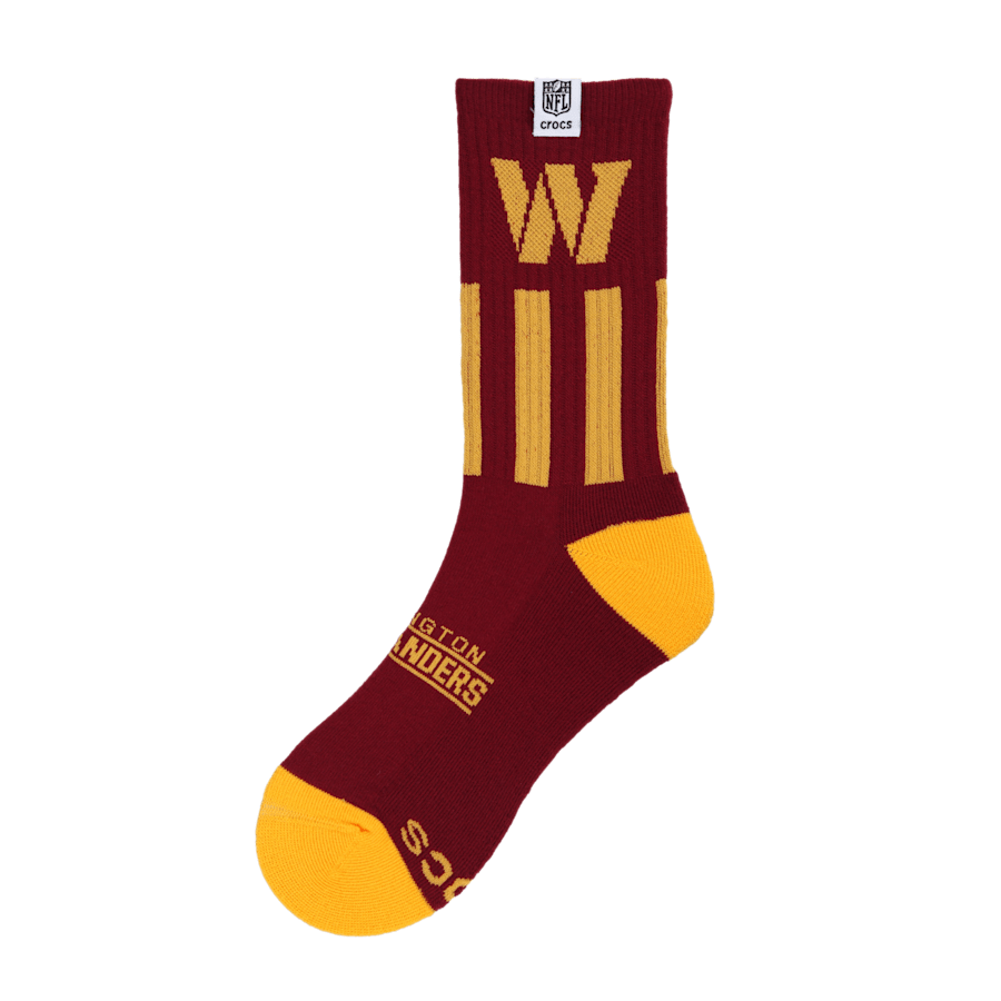 NFL Washington Commanders Crocs Socks Men Discount