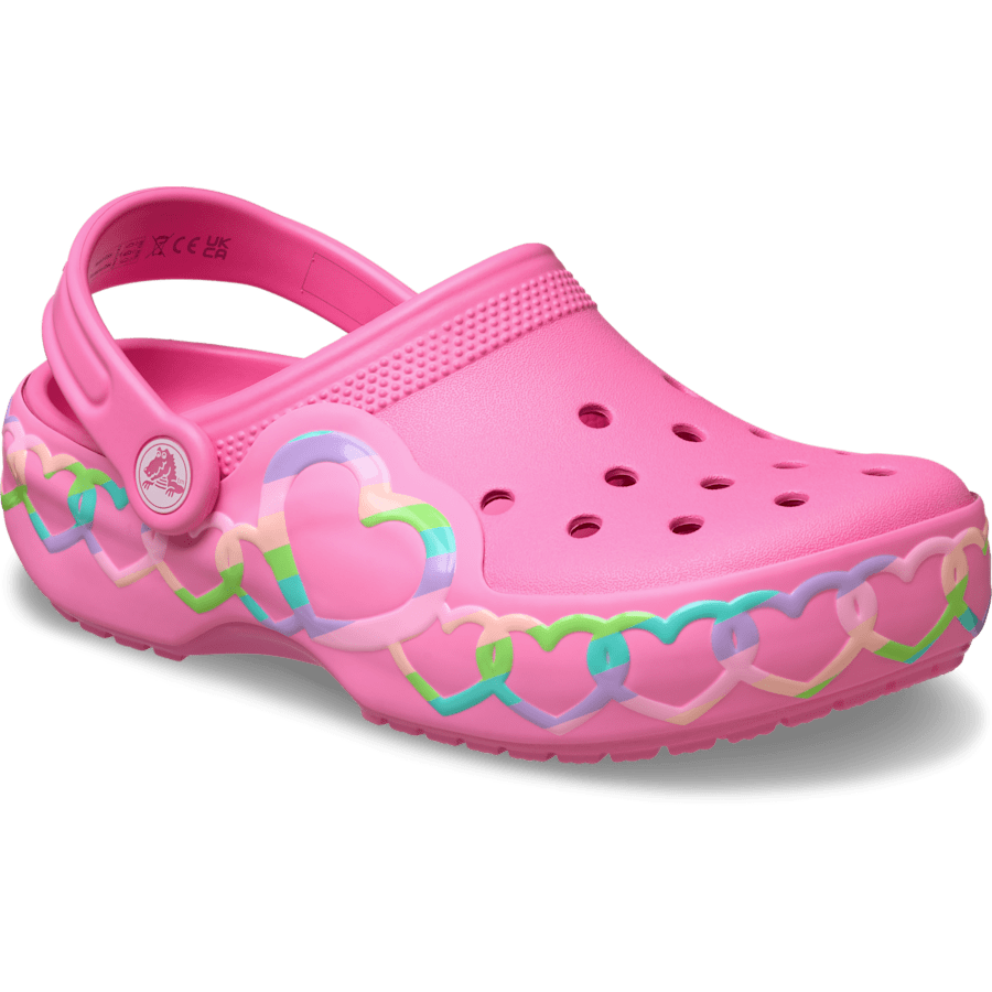 Kids' Classic Heart Lights Clog Kids Discount
