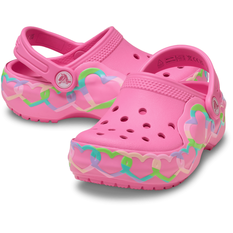 Toddler Classic Heart Lights Clog Kids Discount