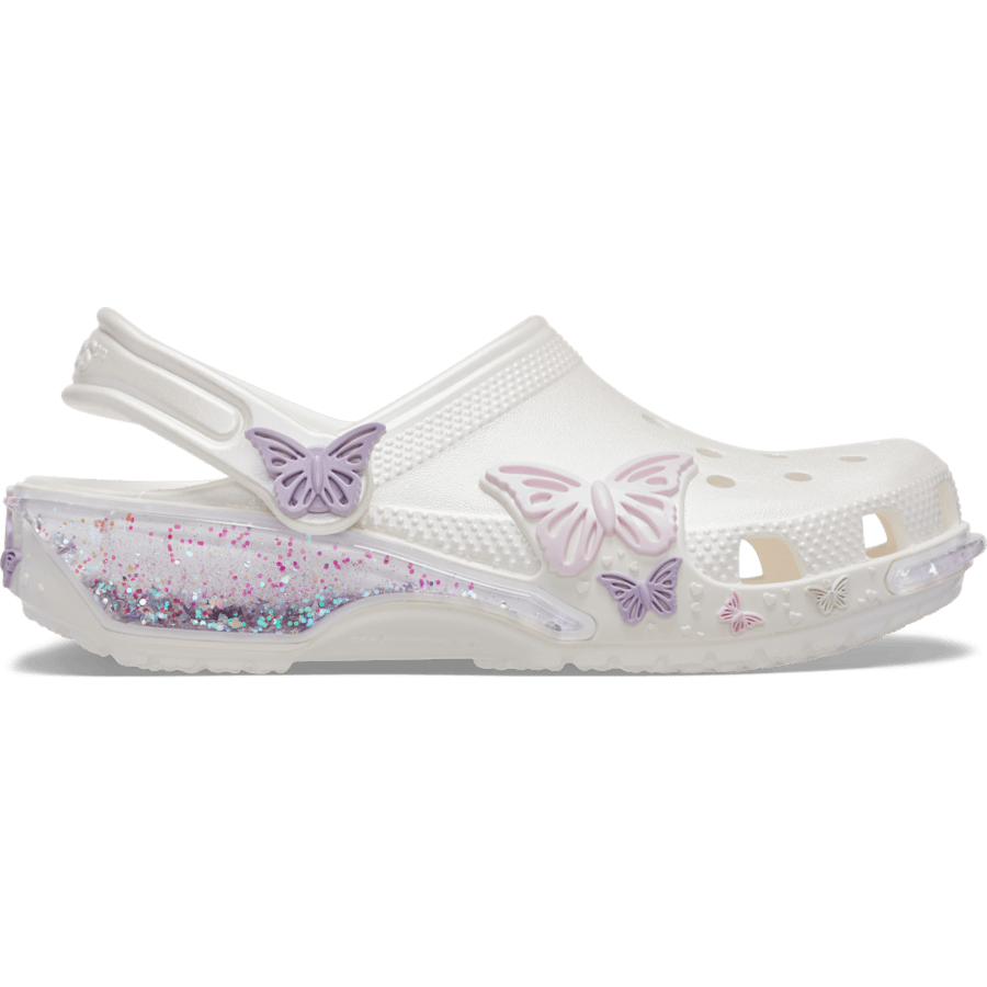 Toddler Classic Butterfly Sparkle Shaker Clog Kids Outlet