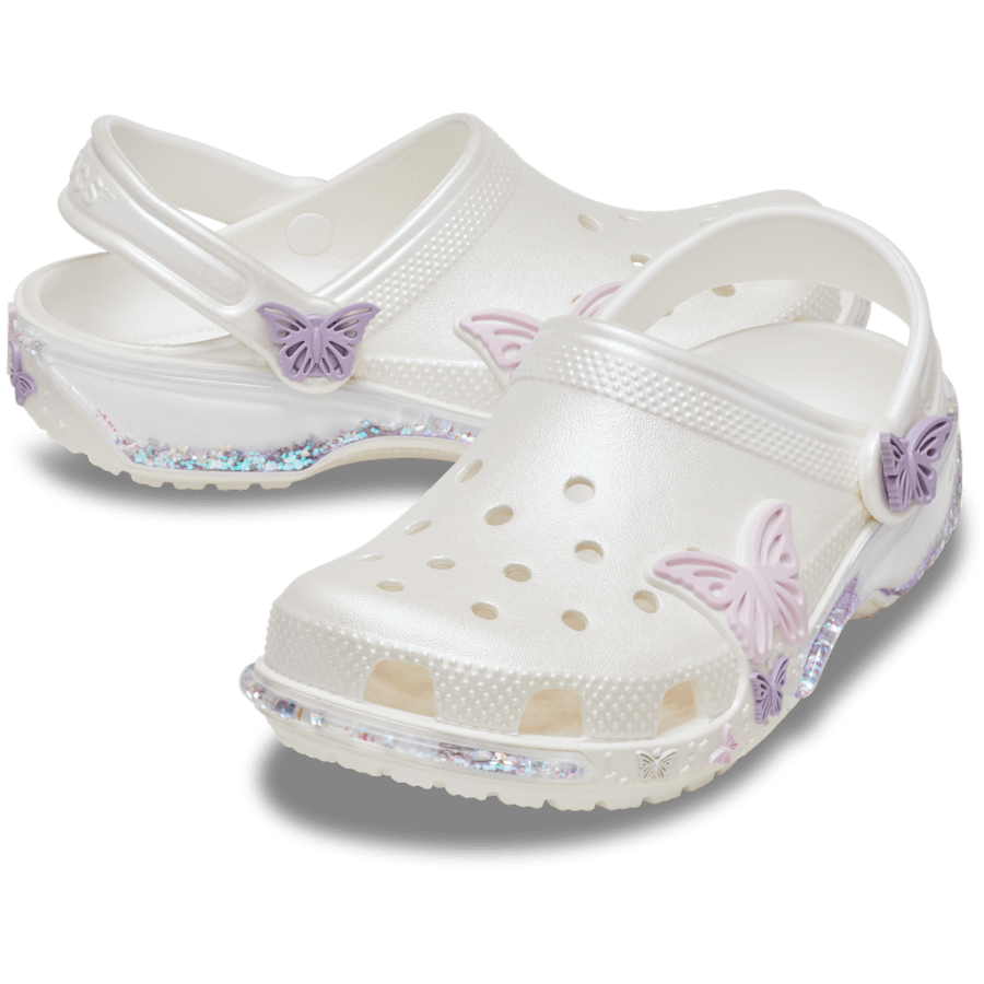 Toddler Classic Butterfly Sparkle Shaker Clog Kids Outlet