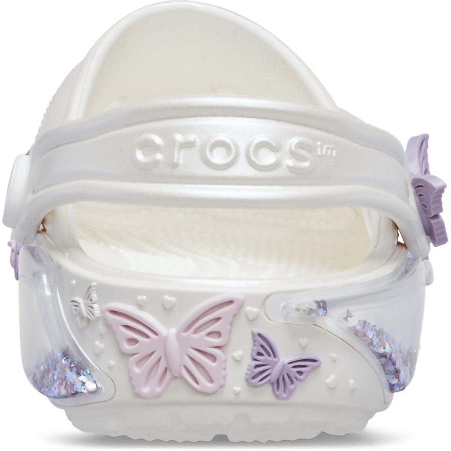 Toddler Classic Butterfly Sparkle Shaker Clog Kids Outlet